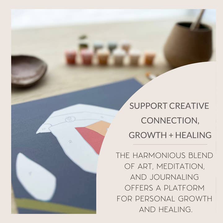 Breathe People - Wholesale DIY Craft Kit - Night Mushrooms Meditative Art Paint by Number Kit