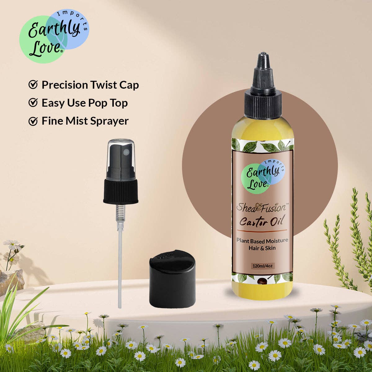 Earthly Love Imports - Wholesale Hair Oil - Shea Fusion Castor Oil3