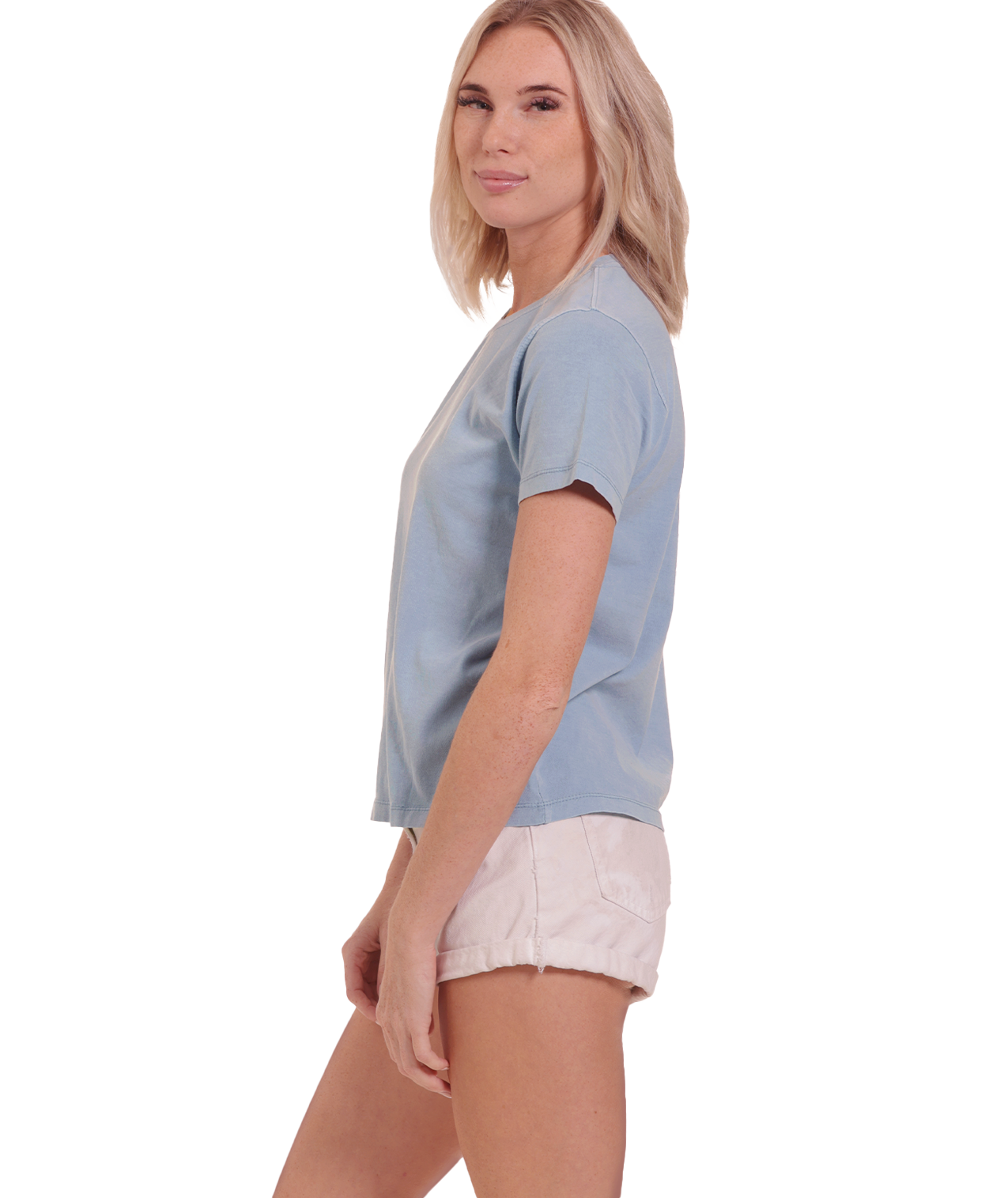 U.S. Apparel - Vente T-shirt – femme - T-shirt à col rond en jersey pour femmes9
