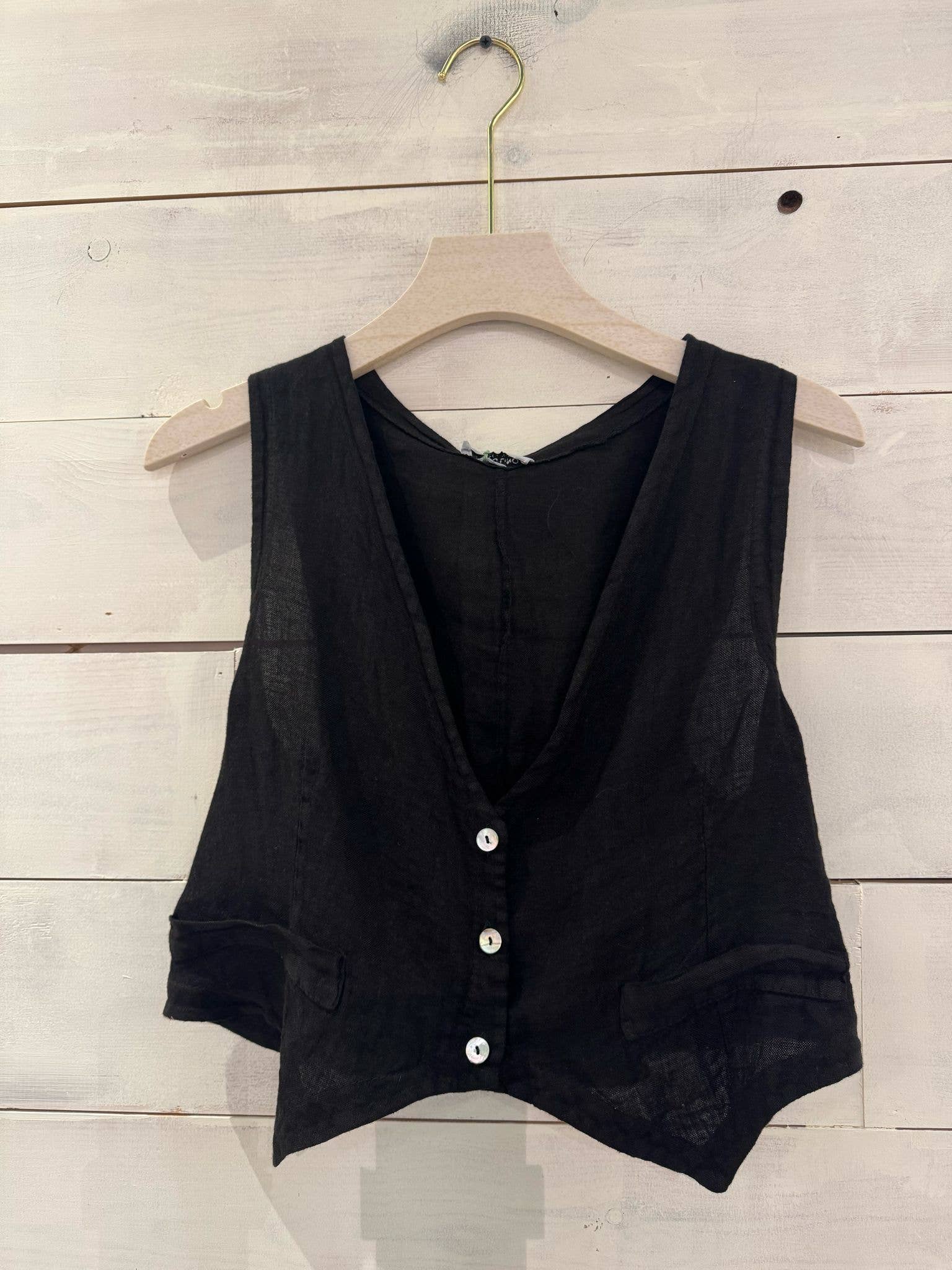 Linos y Textiles - Wholesale Blouse - Women's - REF:6454 100% linen blouse7