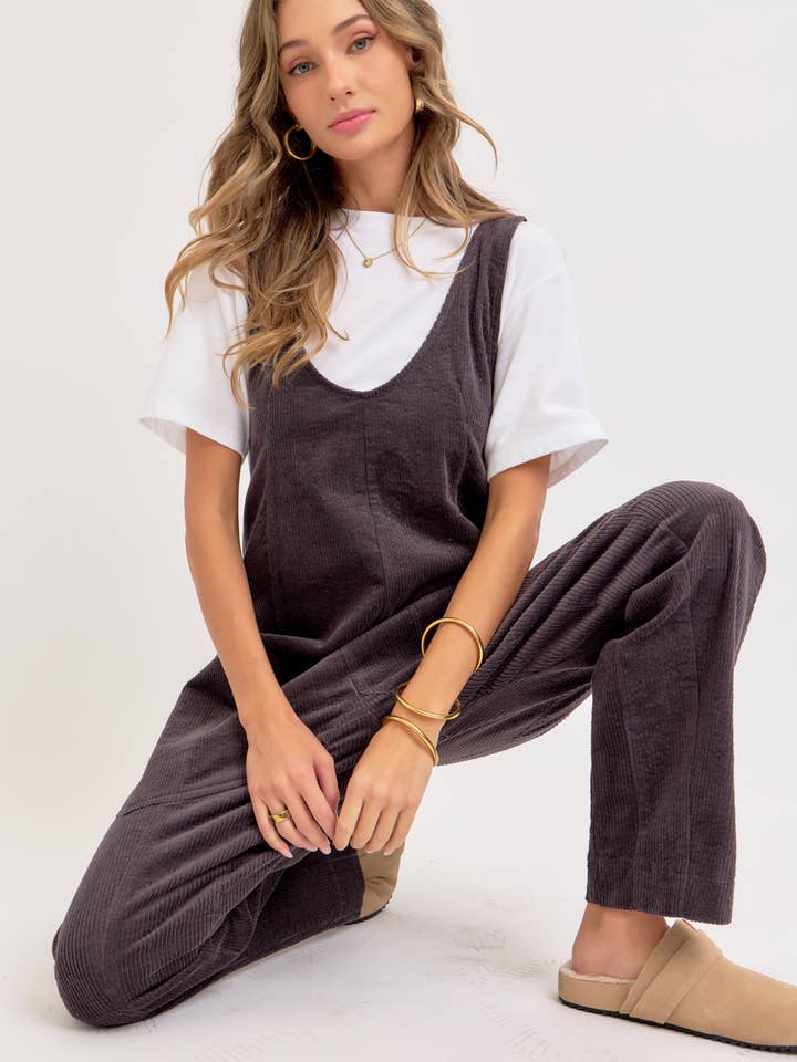 Sweet Lovely by Jen - Wholesale Overalls - Women's - PULL-ON-STYLE CORDUROY OVERALL JUMPSUIT24