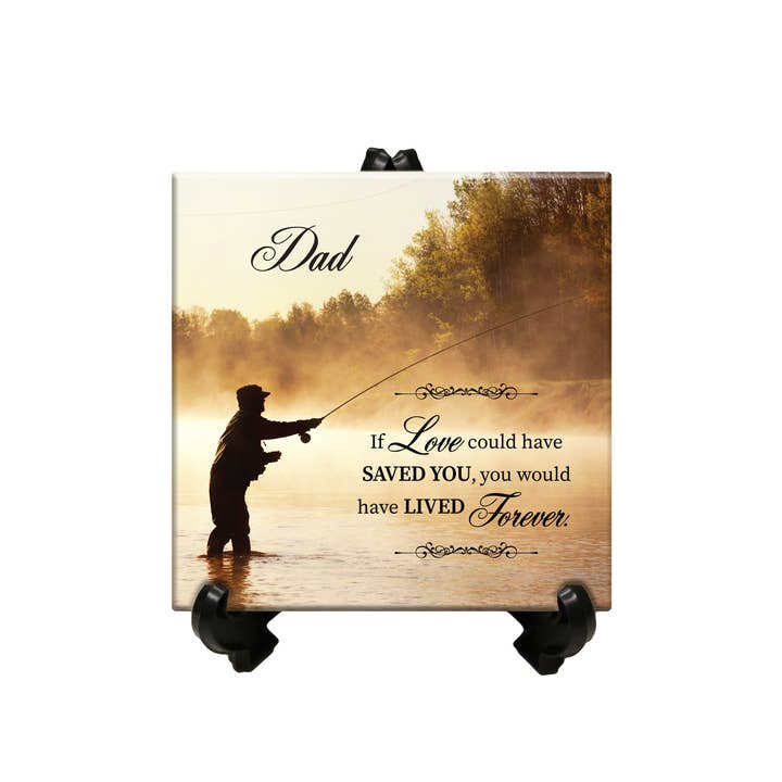 Dad Bereavement Ceramic Plaque: If Love Could Have Saved You for wholesale by LifeSong Milestones