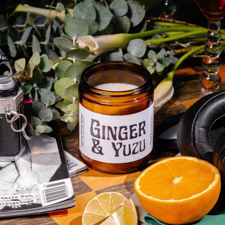 Ginger & Yuzu Candle for wholesale by Molly Moon Crafts
