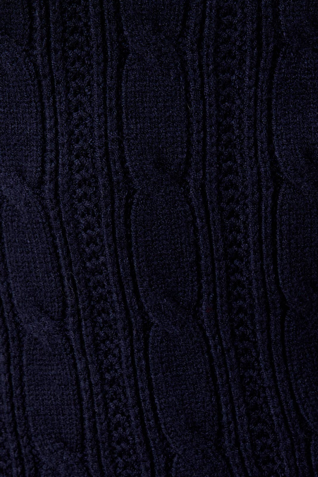 NAVY COLLAR SCALLOP DETAIL CABLE KNIT SWEATER MIDI DRESS for wholesale on Faire5