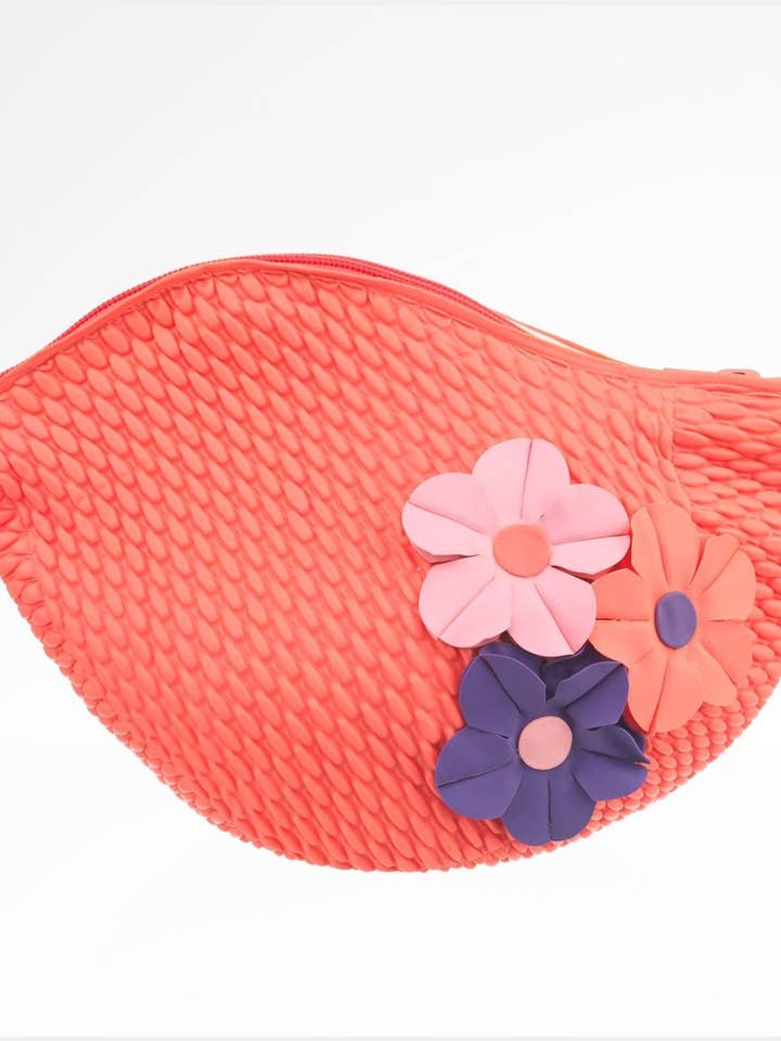 Fuchsia Vintage 3 Blumen Schwimmtasche 482 für den Großhandel von KORES ACCESSORIES