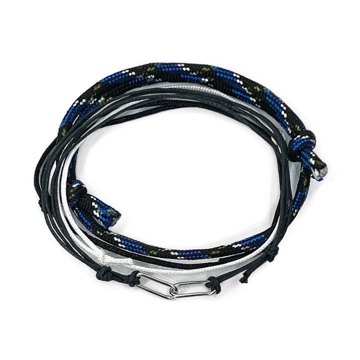 Bracelets en nylon, bracelet en chaîne océanique noire, bijoux pour hommes pour la vente par O Yeah Gifts