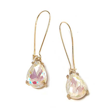 StarryNYC - Wholesale Dangle Earrings - Teardrop Glass Bead 14mm x 18mm w/ Kidney Wire Earrings38