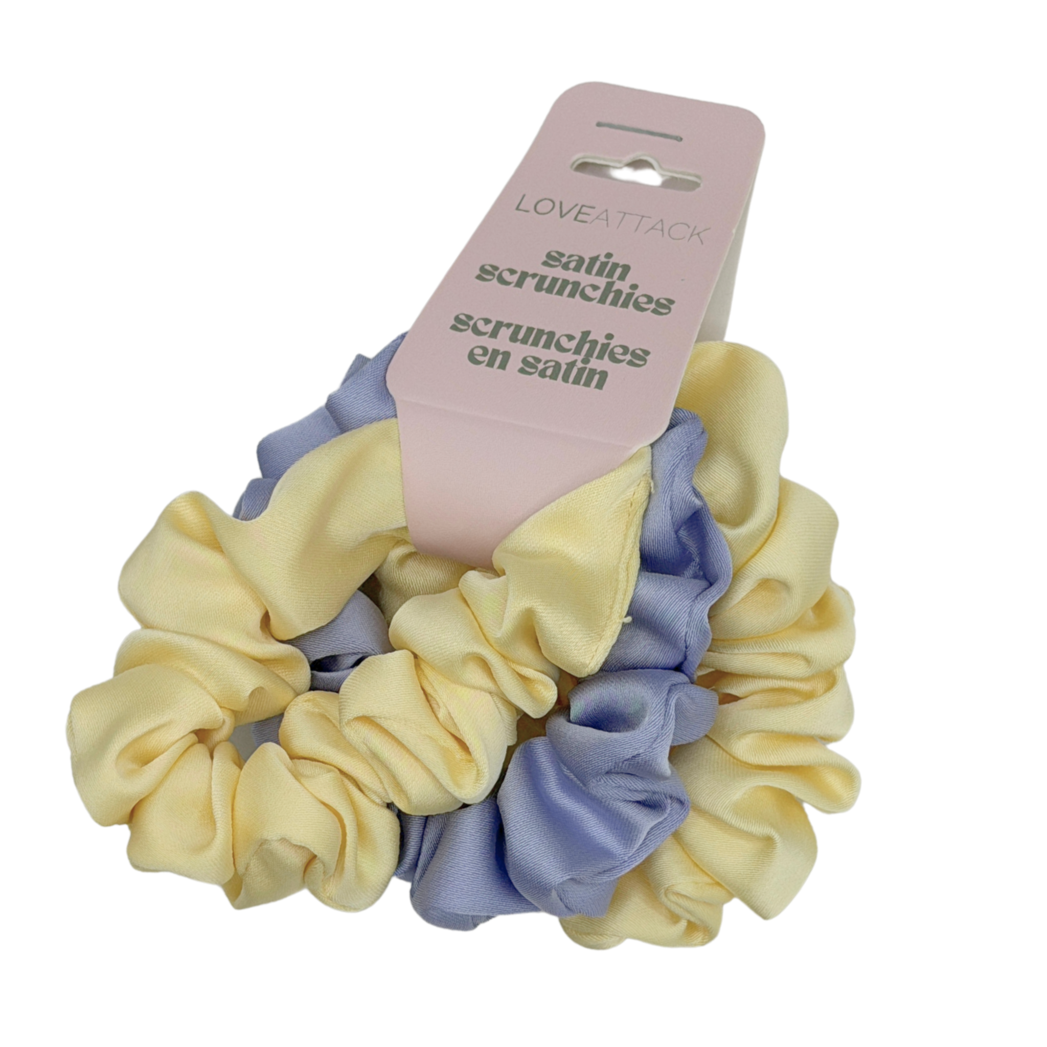 Love Attack - Wholesale Scrunchie - Women's - Small Satin Scrunchie Set - 3pcs3