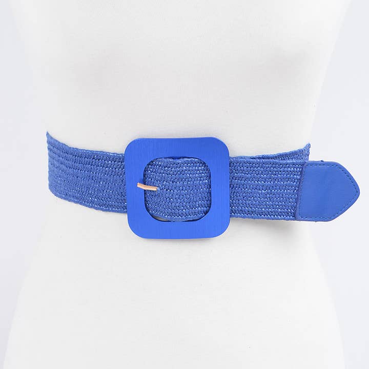 3AM BY H&D ACCESSORIES - Wholesale Belt - Women's - Faux Straw Elastic Belt