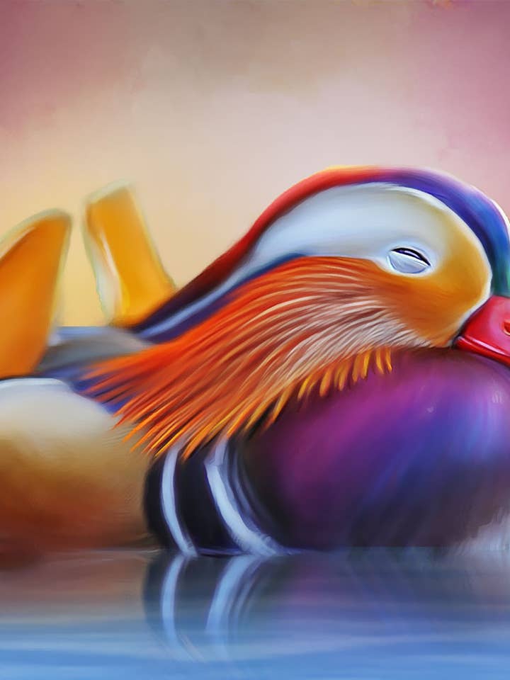 Quadro digitale #1 di Beautiful Birds Series di Wayne Flint per la vendita all'ingrosso da parte di Wayne Flint Digital Portraits