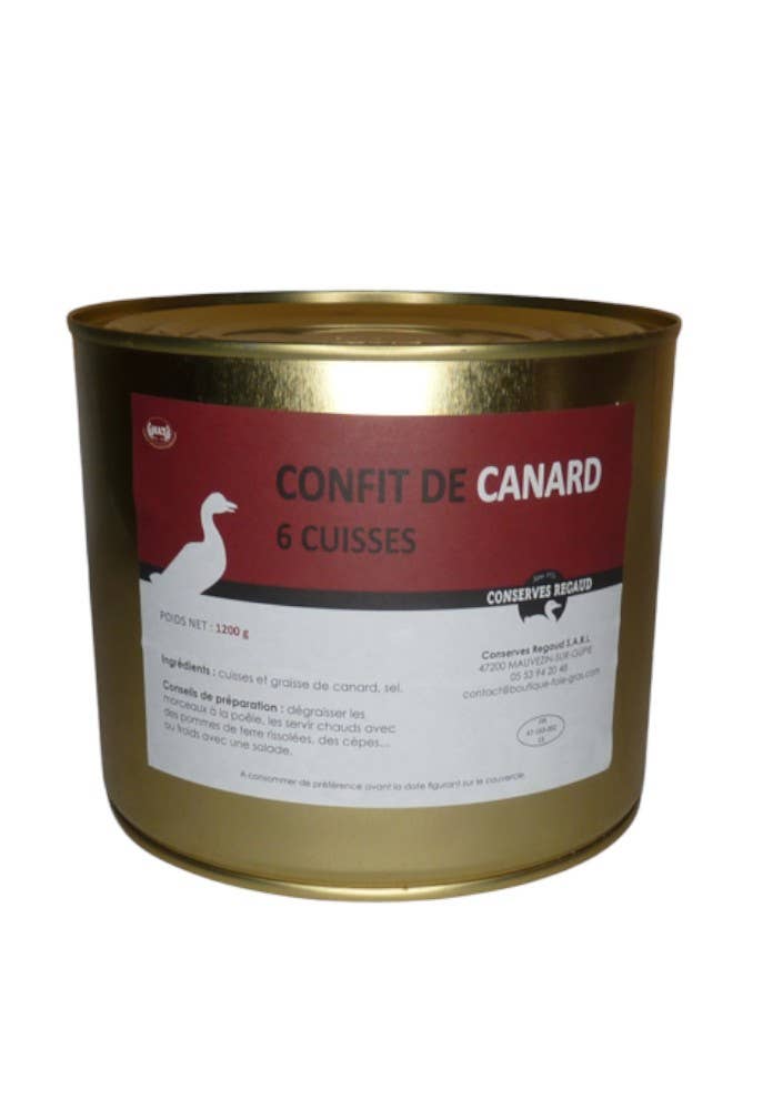 Maison Regaud – wholesale Konserver – Ankconfit 6 ben 1200 g1
