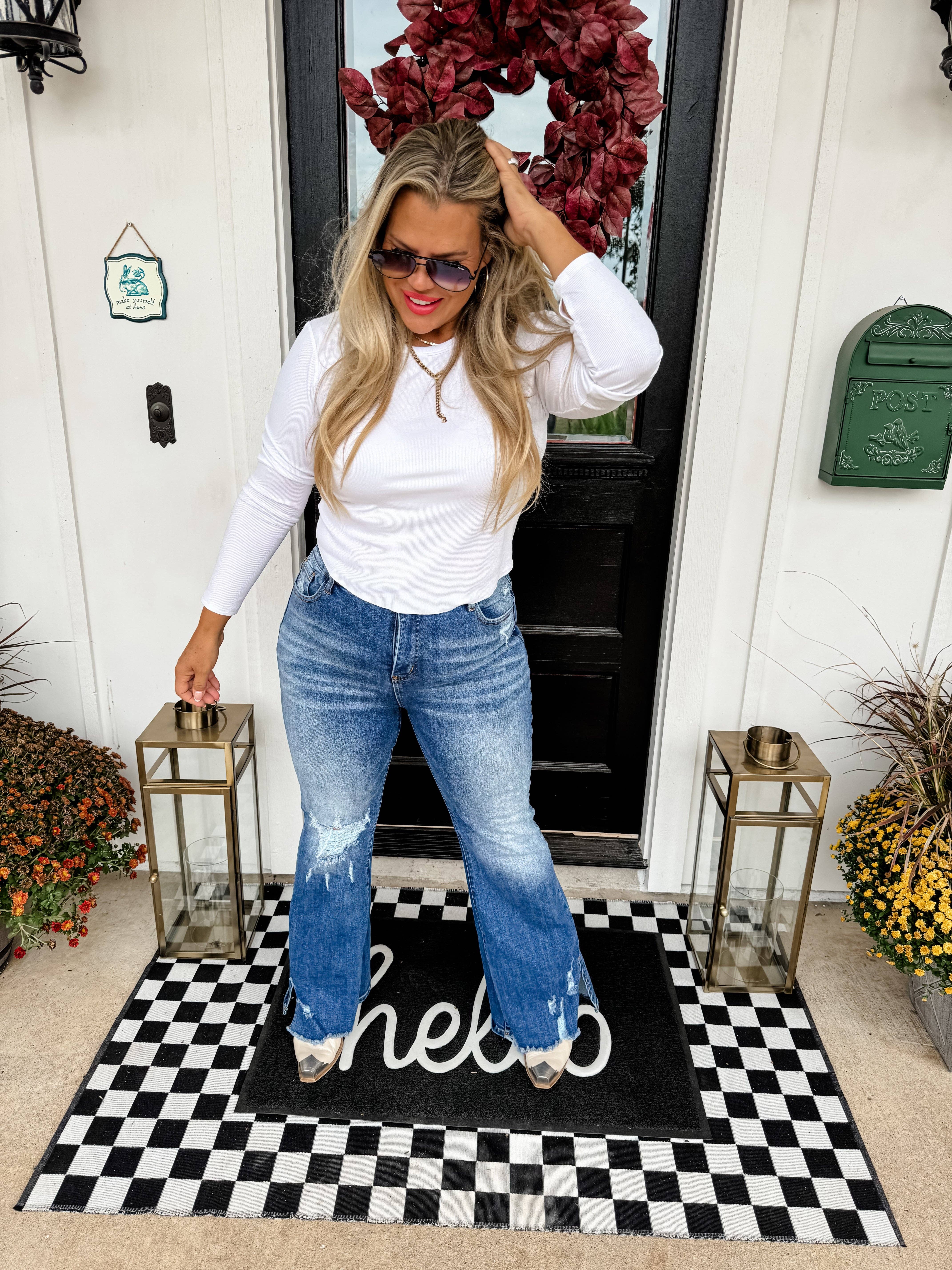 BLAKELEY - Vente Haut en maille – femme - TOP CÔTELÉ À OURLET COURBE ELENA9