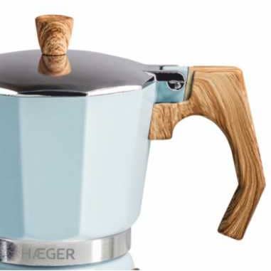 Haeger - Wholesale Percolator - Coffee maker HAEGER MOKA Pot 6 - Aluminum 6 cups, Blue4
