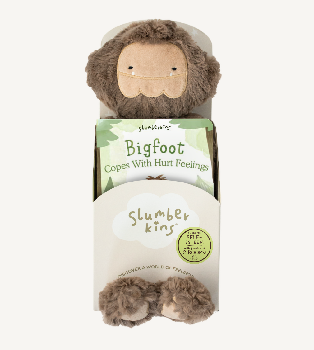 Slumberkins Inc. - Wholesale Stuffed/Plush Toy - Kids & Baby - Bigfoot's Self Esteem Plush Set - with 2 books!1
