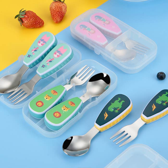 Mum Made Yum - Wholesale Flatware set – Kids & Baby - Spoon & Fork Kids Cutlery Set - Unicorn2