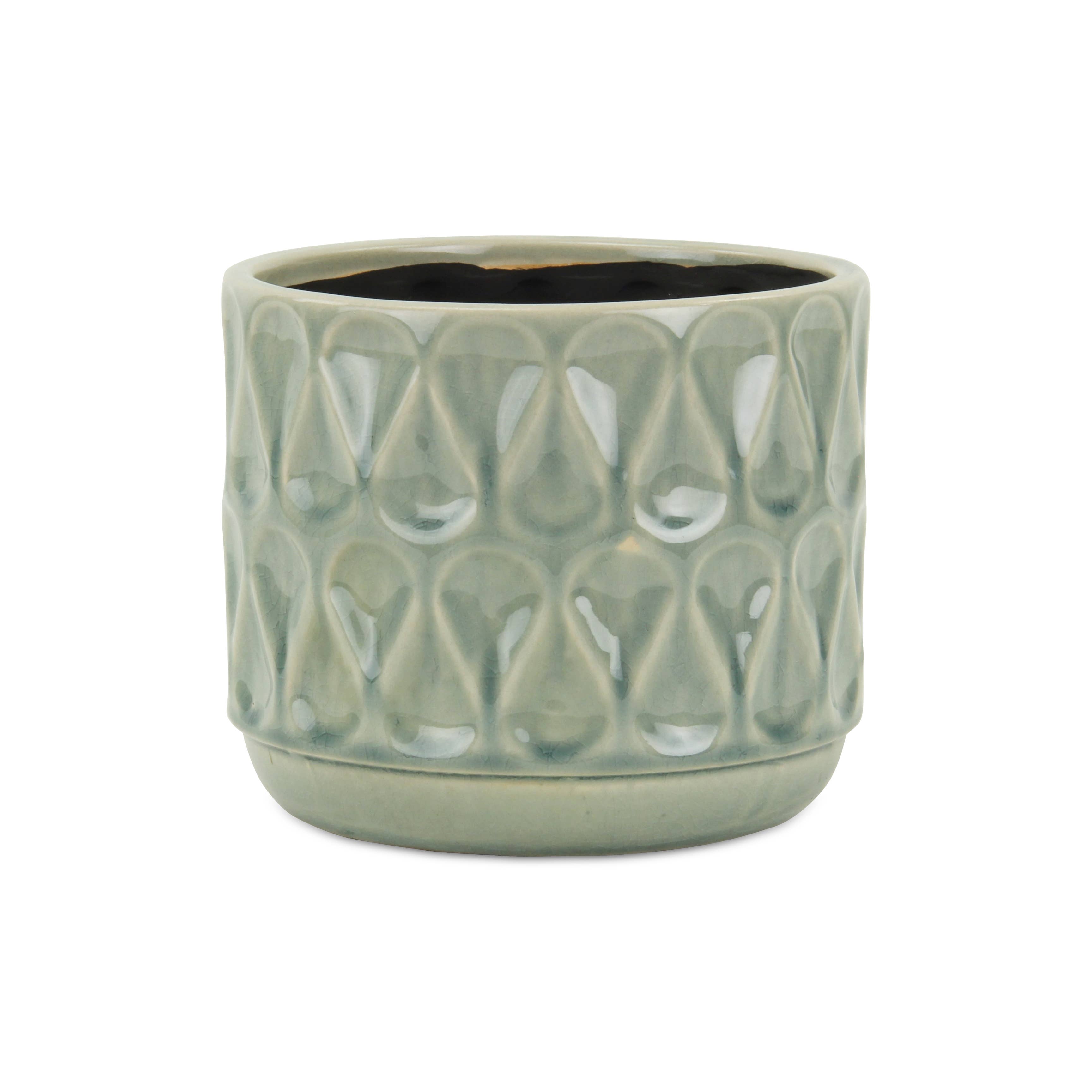 Cheungs Home Decor - Vendita all'ingrosso Vasi per piante - Vaso Lacrima verde a goccia0