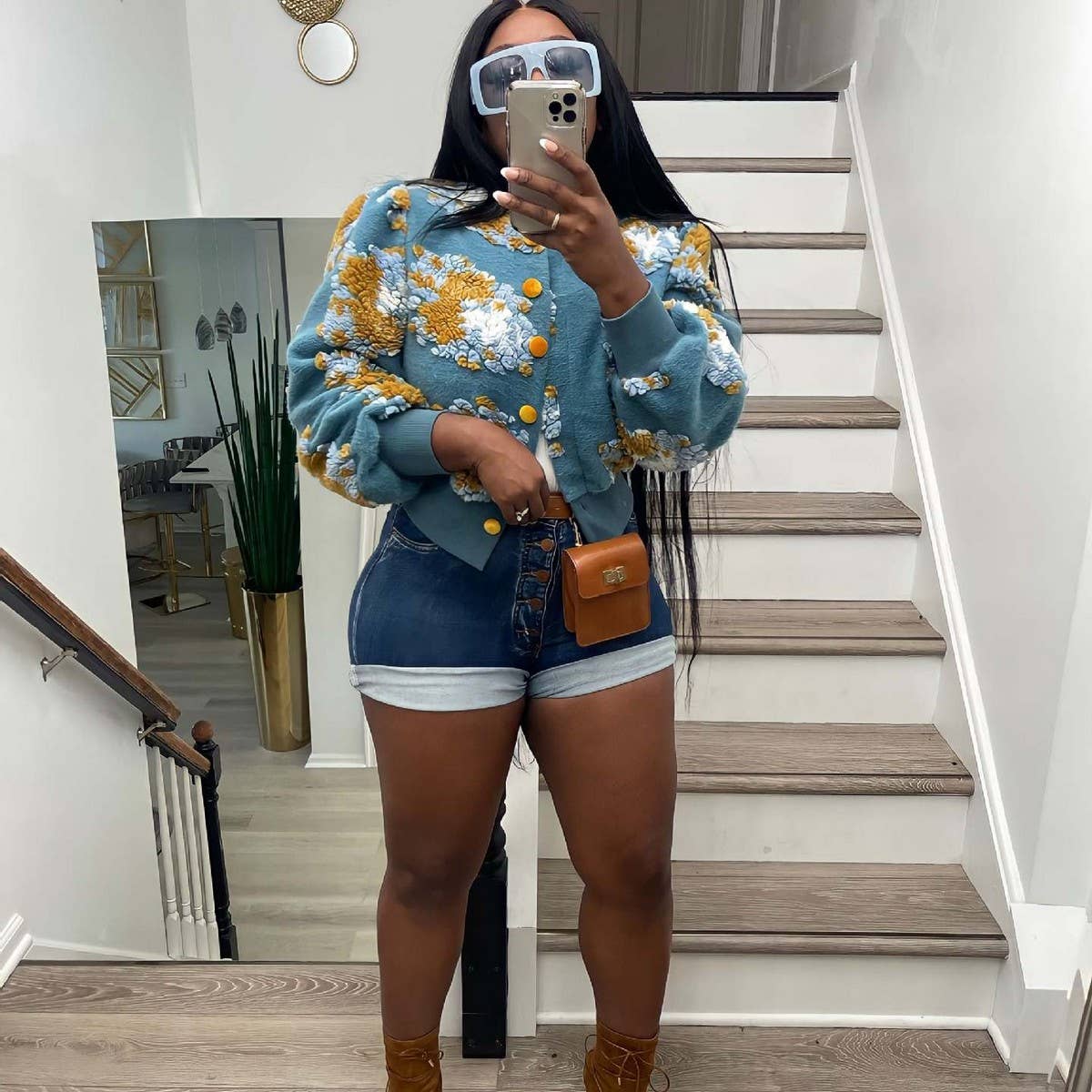 ACCITY - Wholesale Cardigan - Women's - Vintage Floral Knit Cardigan Jacket for Women_CWOCO00942