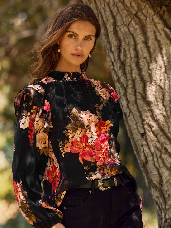 Oddi - Wholesale Blouse - Women's - Floral Printed Blouse0
