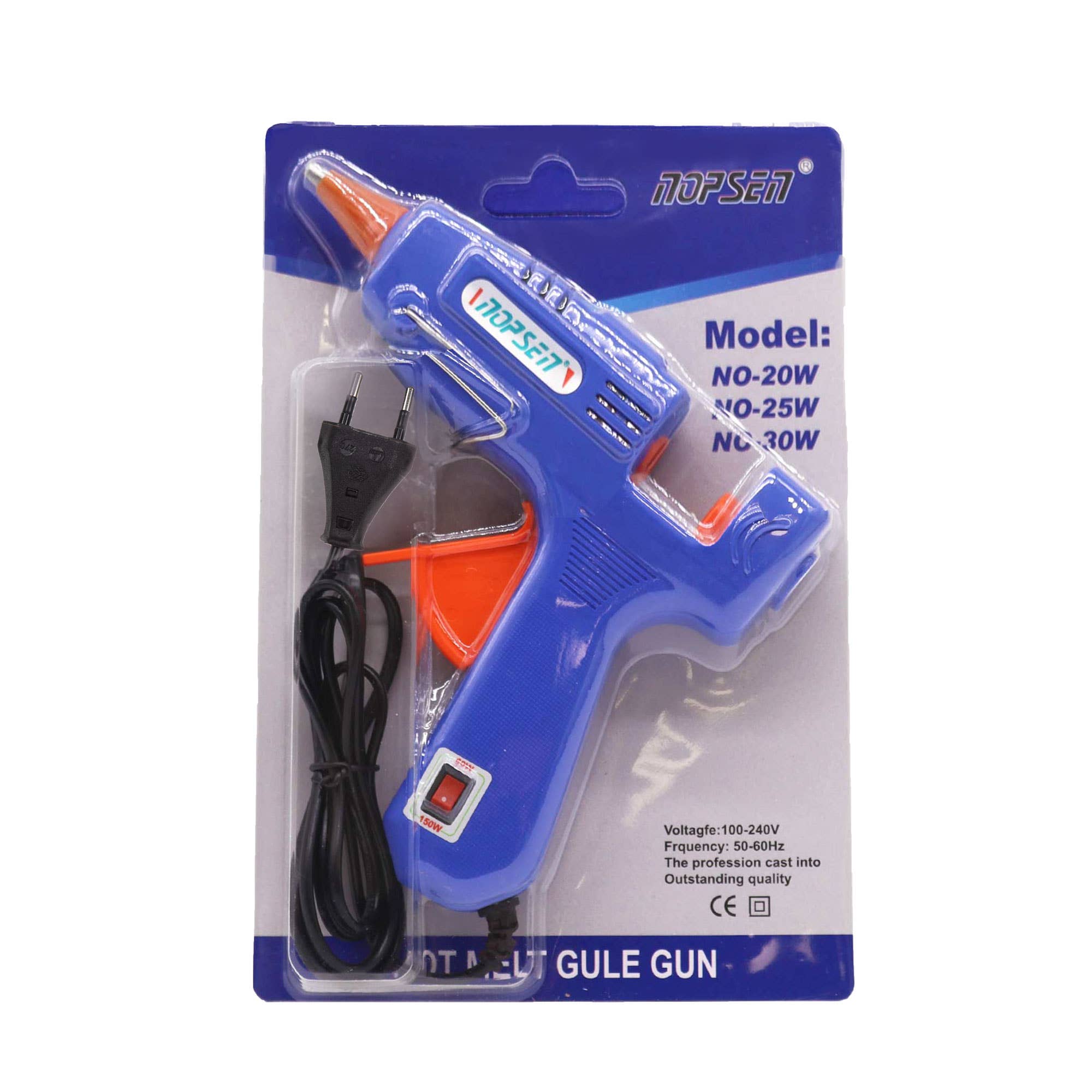 AWGifts Europe - Wholesale Craft Tool - Nopsen 30W Mini Hot Glue Gun Pro (EU plug) - for 7mm sticks1