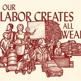 Ricardo Levins Morales Art Studio - Wholesale Stationery/Notecard Set - "Union Yes!" - Set of 12 Labor Movement Notecards11