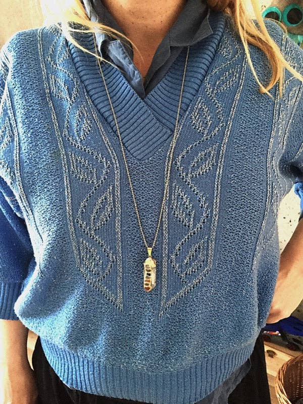 Crystal and Sage – wholesale Pendant/charm necklace – Chakra Reiki rock crystal necklace1