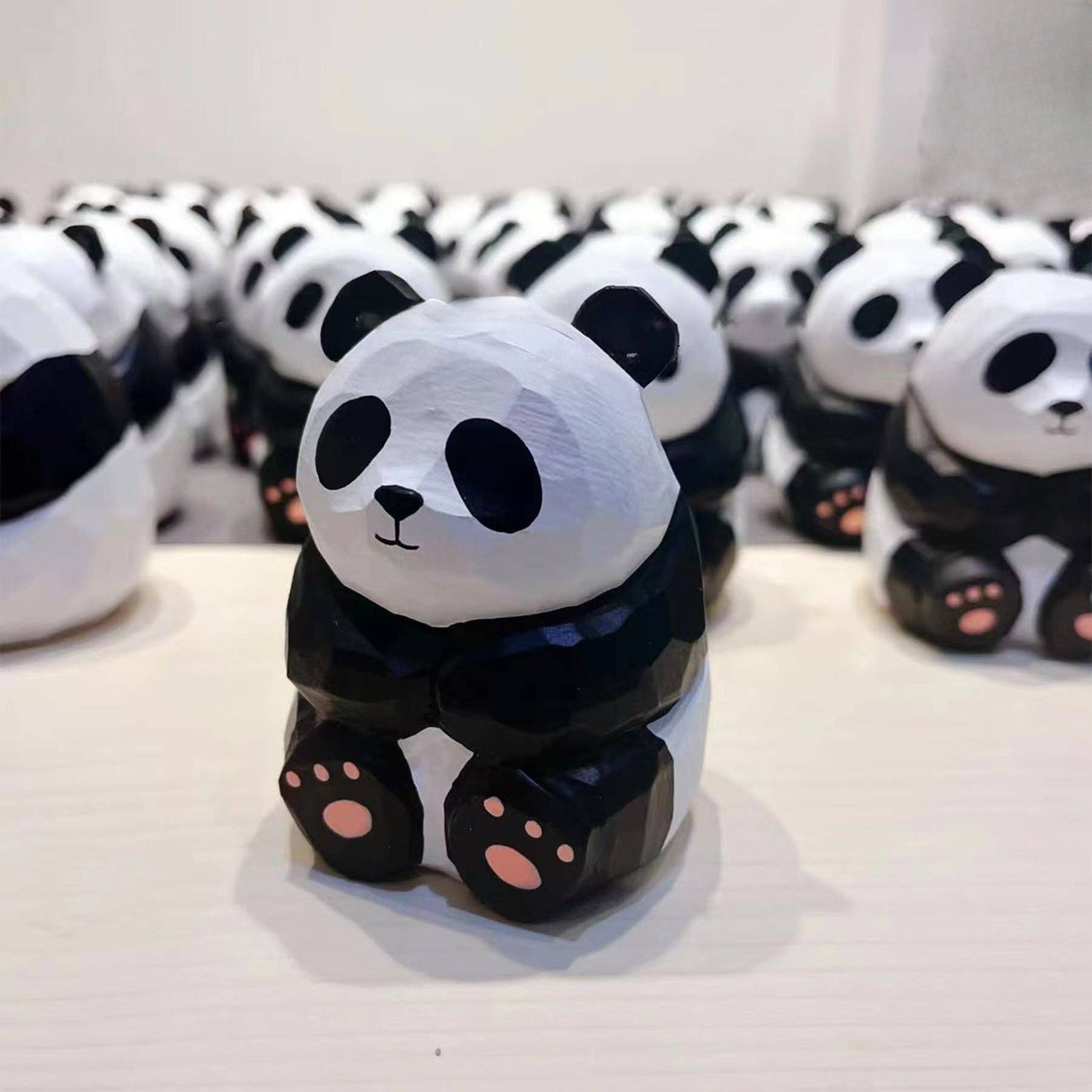 Gohobi （We cover U.S. import duties） – wholesale Decorative figurine – Gohobi Handcrafted Wooden Panada Ornament2