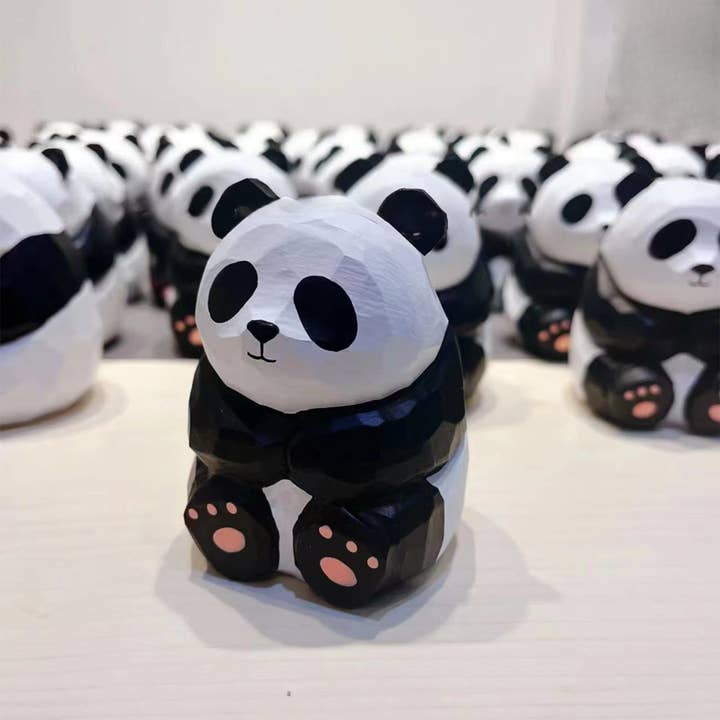 Gohobi (We cover U.S. import duties) – wholesale Decorative figurine – Gohobi Handcrafted Wooden Panada Ornament2