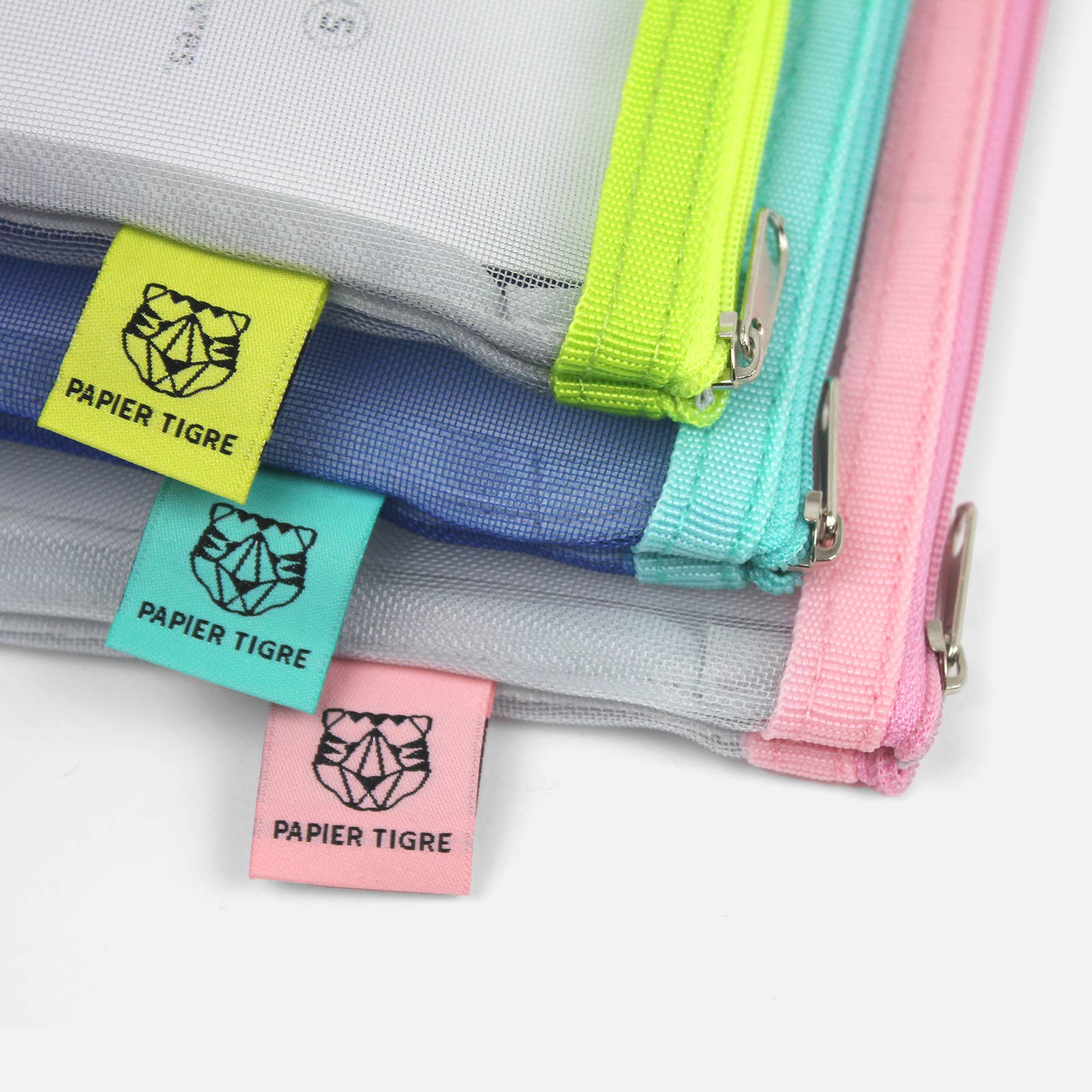 Papier Tigre - Wholesale Pencil Case/Pouch - Mesh Pocket - S4