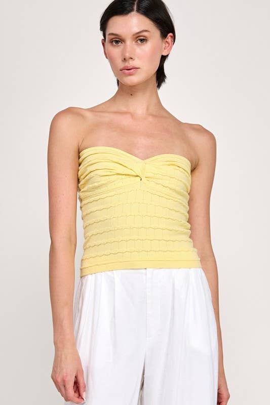 Miss Love - Wholesale Knit Top - Women's - Twist Front Sweater Tube Top71