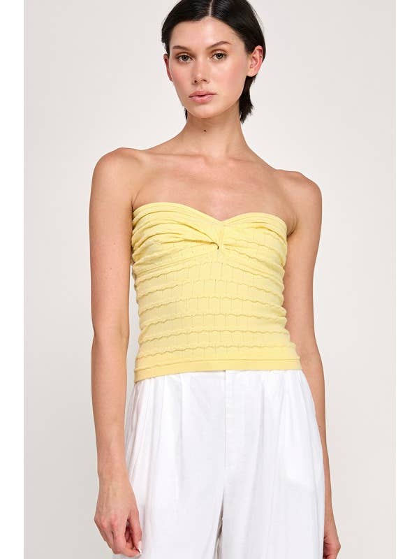 Miss Love - Wholesale Knit Top - Women's - Twist Front Sweater Tube Top71