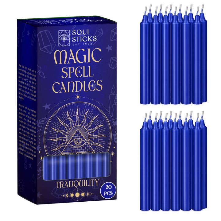 Soul Sticks - Velas Mágicas de Feitiço: Tranquilidade (20 unidades) por atacado de Designs by Deekay Inc.