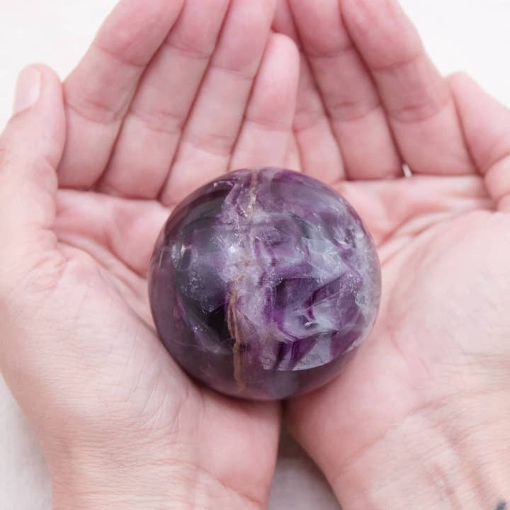 Tiny Rituals - Wholesale Spiritual Stone/Crystal - Rare Rainbow Fluorite Spheres - AAA Premium Quality71