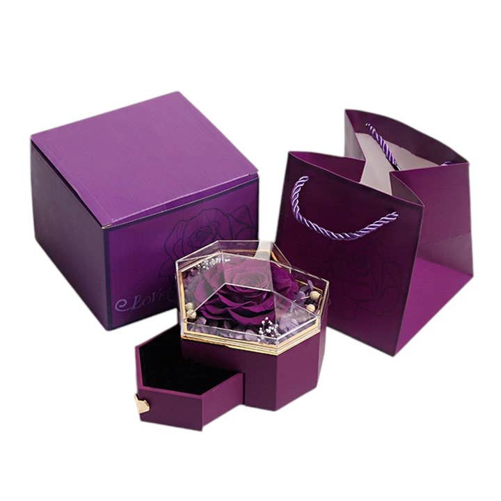 Rose Artificial Flower Jewelry Box With Case and Bag FN055 (1PC) and other Purchase Wholesale artificial purple roses. Free Returns & Net 60 Terms on Faire trending on Faire.