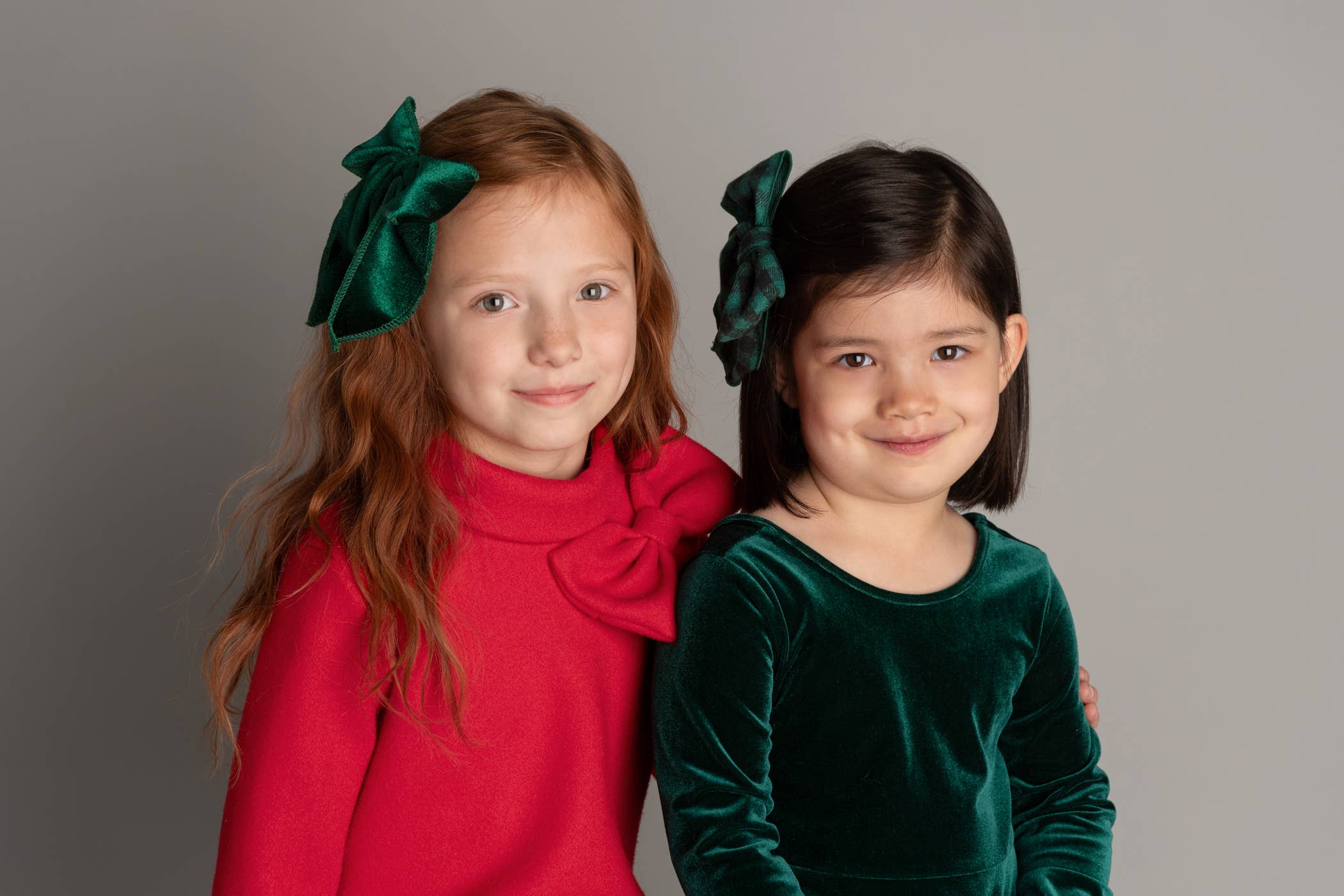 Bows Arts - Wholesale Hair Bow - Kids - Holiday Linen Long Tail Bow2