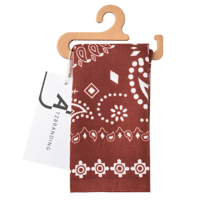 Funkyrel® Atzbranding Limited - Wholesale Scarf - Women's - Scarvii - Fashionable Paisley Square Scarf14