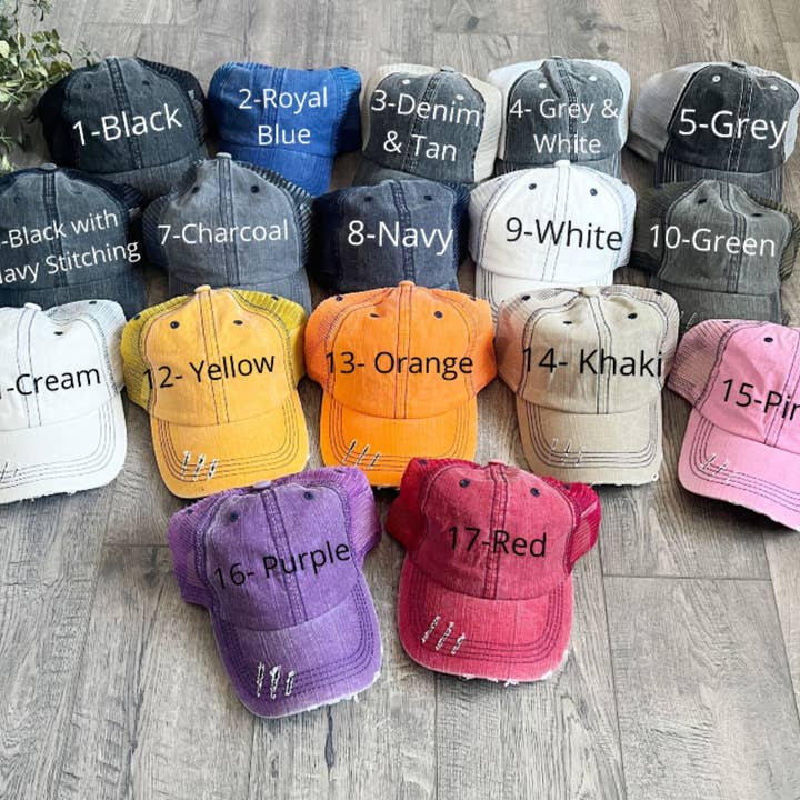 La Bella Rose Boutique - Wholesale Trucker Hat - Unisex - Embroidered Team Hat – Personalized1