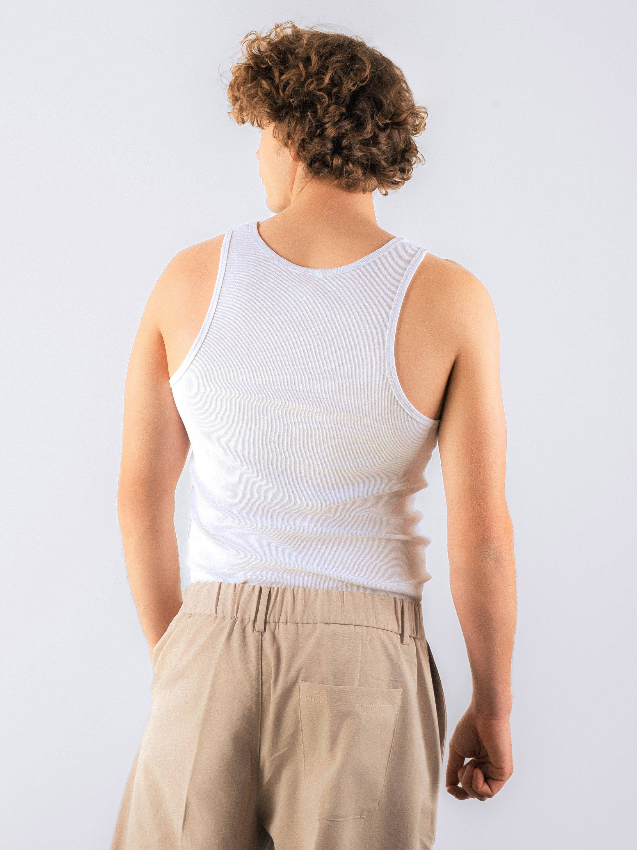 Honest Basics – wholesale Tank top – Men's – Ribbed Tank Top10