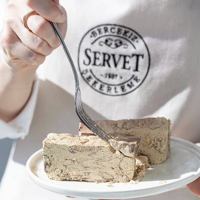 Aladdin - Wholesale Chocolate Bar - Servet | Plain Fresh Tahini Halva with Cocoa - Sugar Free