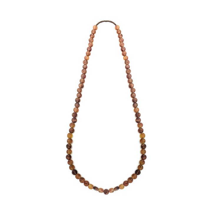 Polka Luka - Wholesale Beaded/pearl necklace - Silk Road Long Single Resin Necklace4