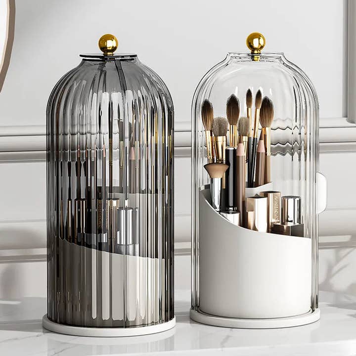 BRECK + FOX - Wholesale Makeup Storage Box - Rotating Acrylic Cosmetics Organizer