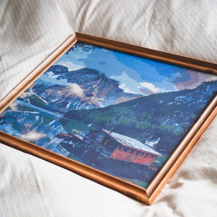 Kit de Pintura por Números Retiro na Cabana do Fiorde - Vida Natural 2026 por atacado de Winnie's Picks