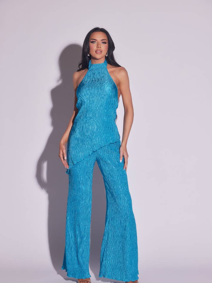 Halter Maxi Pleated Set for wholesale by WFFS