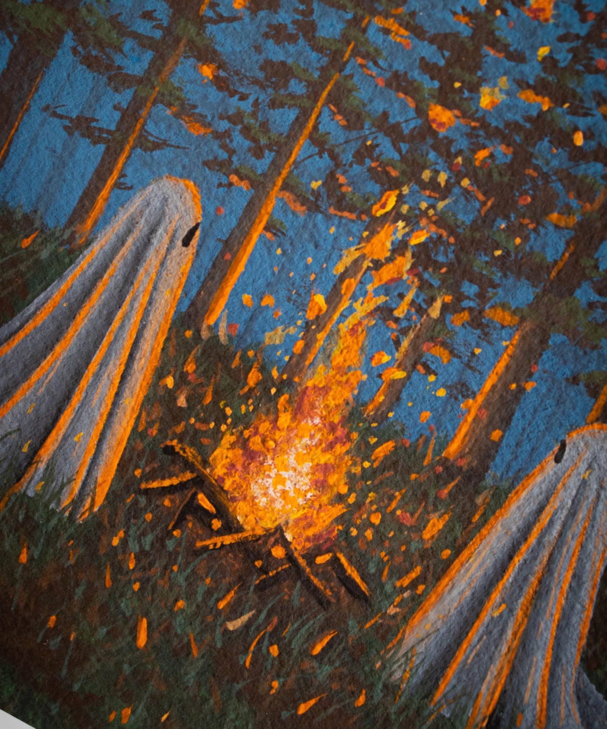 Gloomy Grove – Großhandel Kunstdruck – „Fireside“ | Kunstdruck1