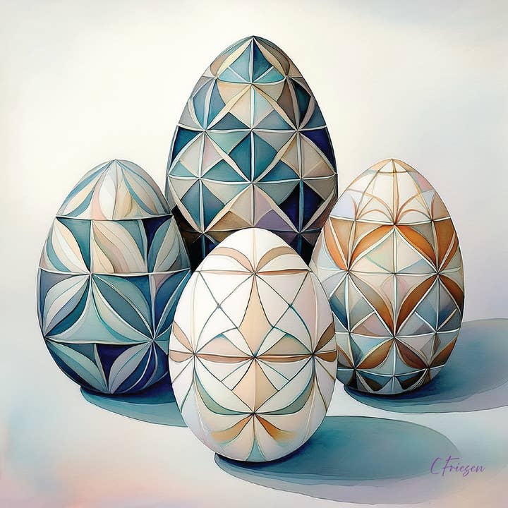 Easter Parade - Coffret de 7 cartes Easter Parade SQ pour la vente par Quiltberry Farm