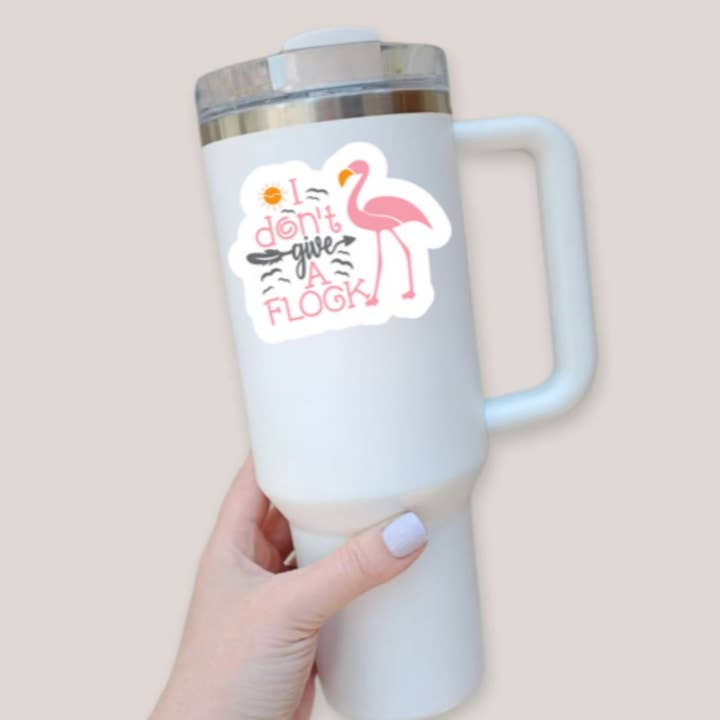 Blu Butterfly Stickers - Wholesale Sticker - Flamingo Sticker, Beach Sticker, I don't give a Flock2