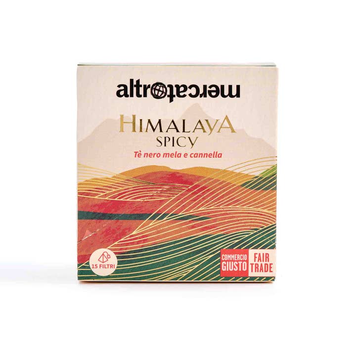 Altromercato - Venta al por mayor Bolsitas de té - Té Picante del Himalaya - 15 bolsitas de té en pirámide - 30 g3