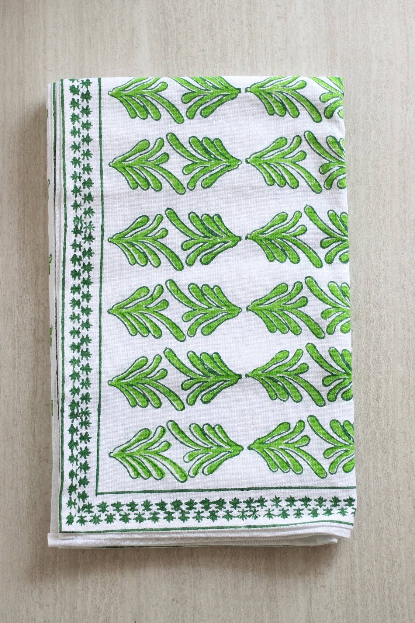 Mended - Wholesale Tablecloth - Table Throw - Palmetto, Evergreen & Vine2