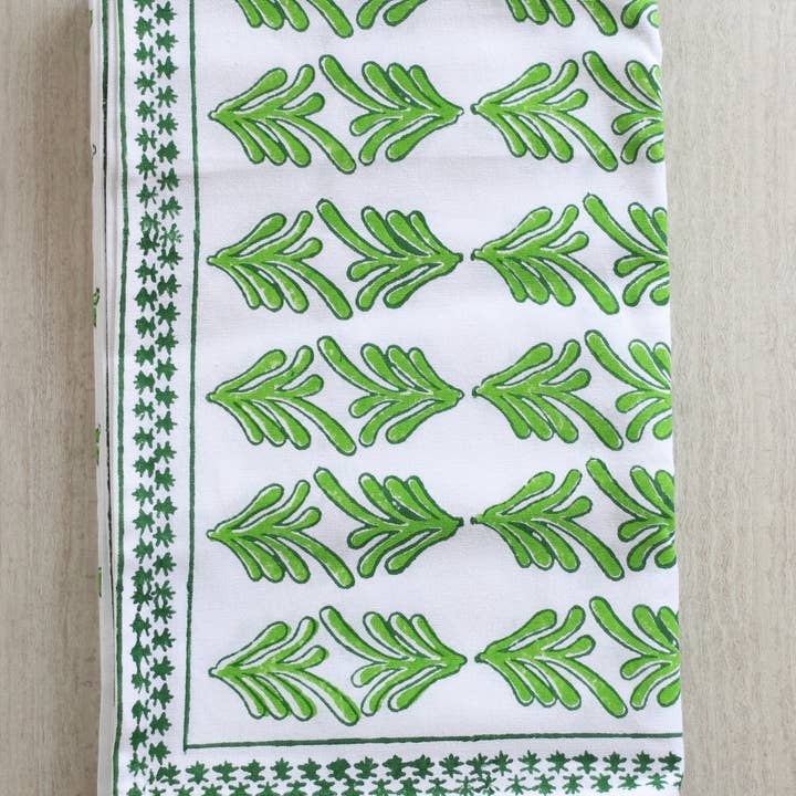 Mended - Wholesale Tablecloth - Table Throw - Palmetto, Evergreen & Vine2