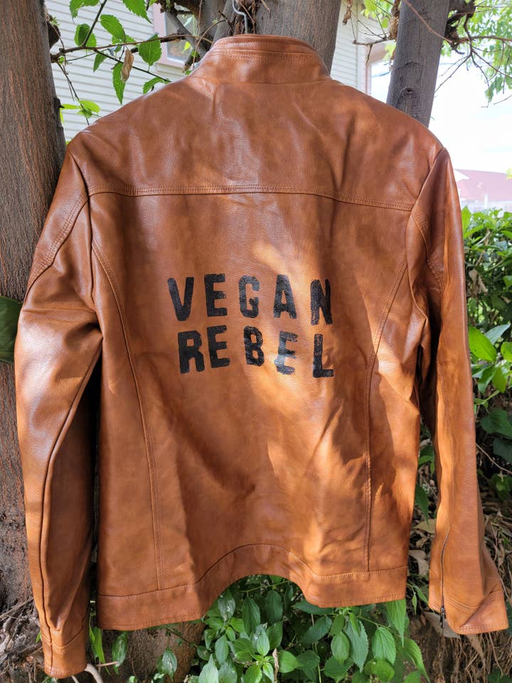 Vegan Club - Wholesale Leather Jacket - Men's - Men's Faux Leather Jacket Vegan Rebel2