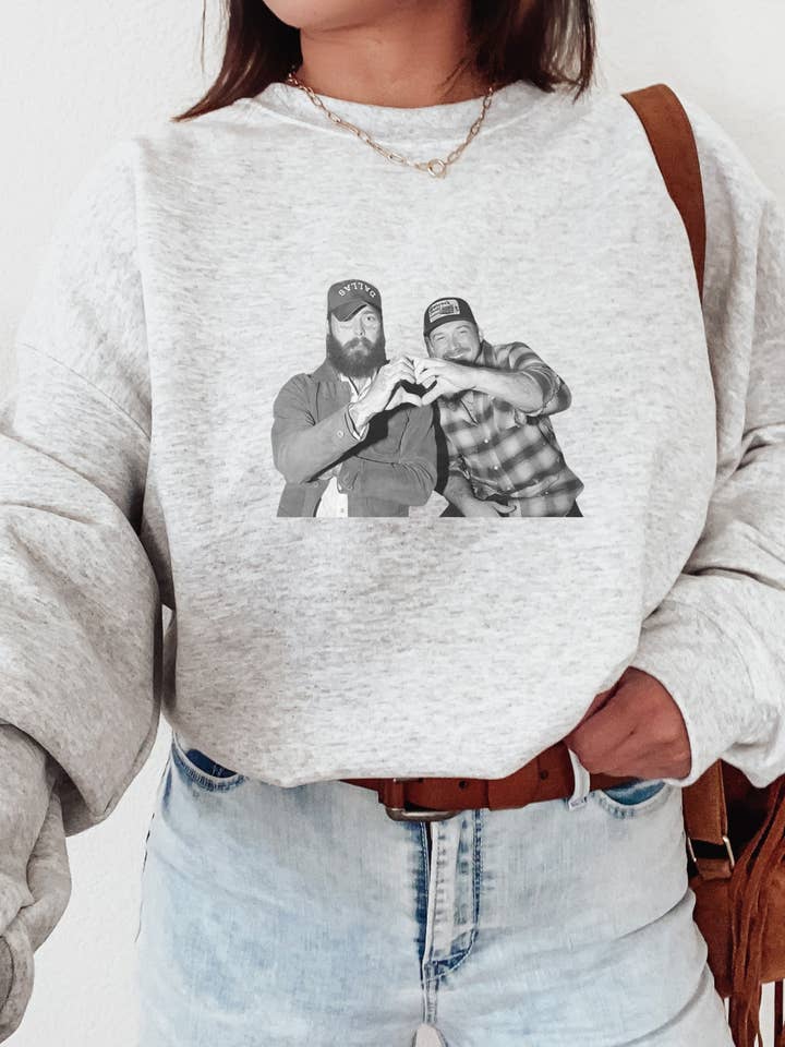 "Morgan Wallen Post Malone Heart Crewneck/Tee" for wholesale by Wild Soul Babes/Stitch and Style Clothing